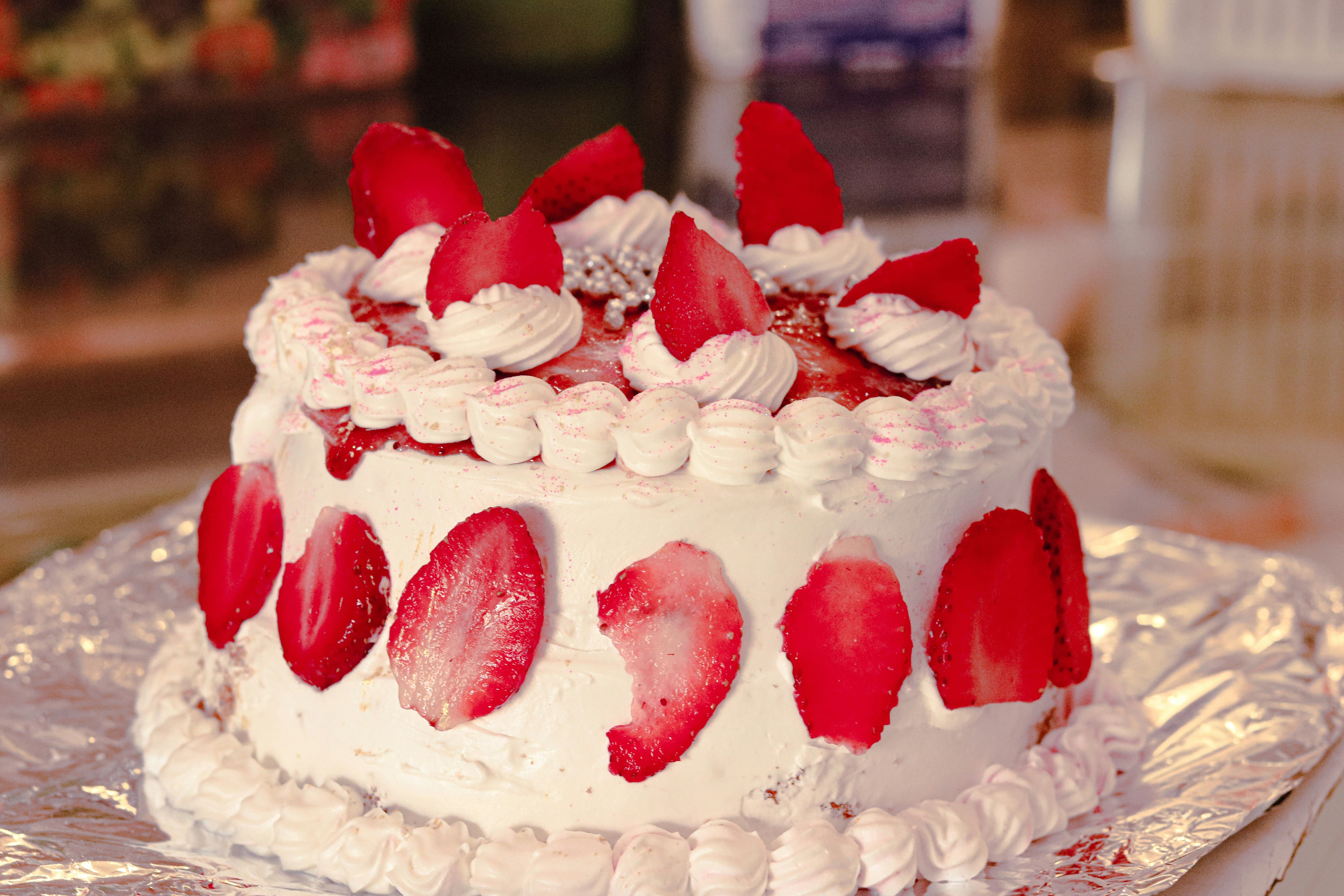 Strawberry Birthday Cake